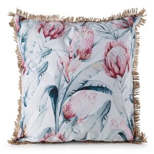 ArtFir Obliečka na vankúš GARDEN 32B | biela/modrá 45 x 45 cm vyobraziť