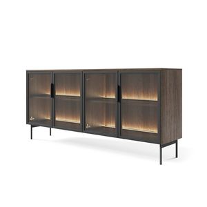 ArtLas Komoda NAIRE 4D 181 s LED osvetlením | dub dunin vyobraziť
