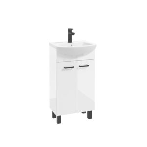 ArtDef Kúpeľňová skrinka NOVELTY White D45 s umývadlom Tomaso 45 | 45 cm vyobraziť