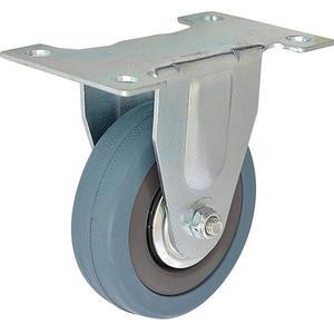 Nábytkové koliesko pevné 100mm/65kg, s doskou, sivá guma vyobraziť