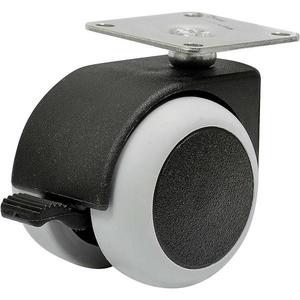 Nábytkové koliesko 50 mm/40 kg s doštičkou, brzda vyobraziť
