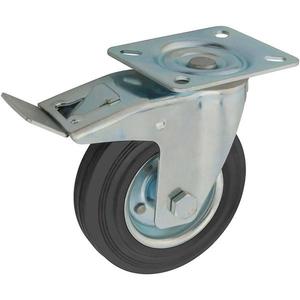 Nábytkové koliesko čierne 125 mm/125 kg, doska otočná vyobraziť