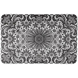 Podložka pod tanier Lace, 45x30 cm čierna ar-mata-lace-czar vyobraziť