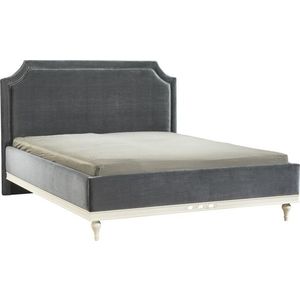 TARANKO Florencja FL-1 140 posteľový rám tmavosivá (Velvet-B1 169) / vanilka vyobraziť