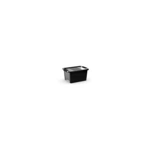 Čierny plastový úložný box s vekom 36, 5x26x19 cm Bi-Box S – KIS vyobraziť