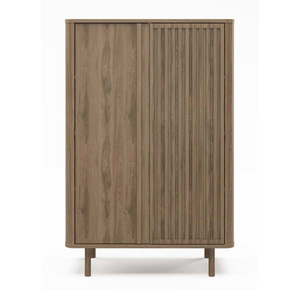 Skrinka v dekore duba v prírodnej farbe 86x130x40 cm Salma – Marckeric vyobraziť