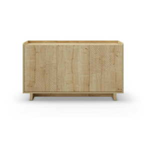 Komoda v dekore duba v prírodnej farbe 140x80x40 cm Daira – Marckeric vyobraziť