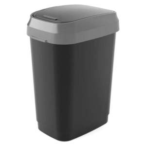 Čierny odpadkový kôš 25 l Dual Swing Bin M – KIS vyobraziť