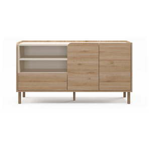 Komoda v dekore duba v prírodnej farbe 141x75, 5x44 cm Monza – Marckeric vyobraziť