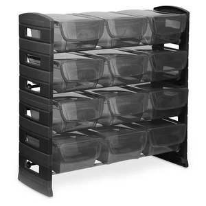 Čierny plastový úložný regál 79x80 cm Utility One – Toomax vyobraziť