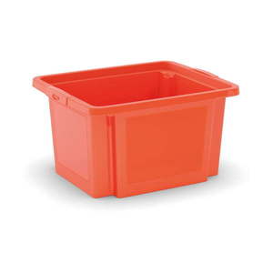 Oranžový plastový úložný box 42x35x23 cm H-Box S – KIS vyobraziť