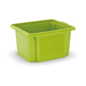 Zelený plastový úložný box 42x35x23 cm H-Box S – KIS vyobraziť