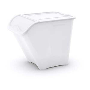 Biely plastový úložný box s vekom 55x39x46 cm All In Box – KIS vyobraziť