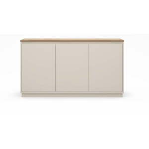 Béžová komoda v dekore duba 152x84x40 cm Loreta – Marckeric vyobraziť