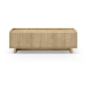 TV stolík v dekore duba v prírodnej farbe 140x45x40 cm Daira – Marckeric vyobraziť