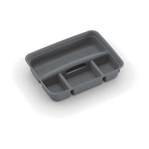 Sivý plastový rozdeľovač do úložného boxu 35, 5x26, 5x8, 5 cm K Latch Box – KIS vyobraziť