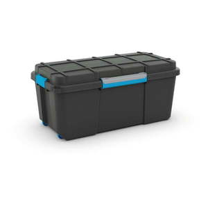 Čierny plastový úložný box s vekom 78x39, 5x35 cm Scuba Box – KIS vyobraziť