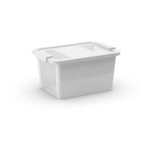 Biely plastový úložný box s vekom 36, 5x26x19 cm Bi-Box S – KIS vyobraziť