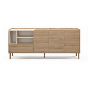 Komoda v dekore duba v prírodnej farbe 180x75, 5x44 cm Monza – Marckeric vyobraziť