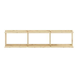 Nástenná knižnica z borovicového dreva v prírodnej farbe 192x47, 5 cm Groove – Karup Design vyobraziť