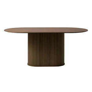 Hnedý jedálenský stôl s doskou v dubovom dekore 95x180 cm Nola – Unique Furniture vyobraziť