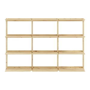 Nástenná knižnica z borovicového dreva v prírodnej farbe 192x127 cm Groove – Karup Design vyobraziť