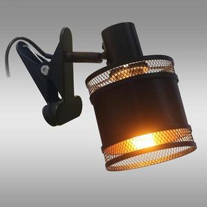 Lampa s klipom METALOPIK 49032 čierna/zlatá K1 vyobraziť