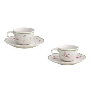 Biele porcelánové šálky v súprave 2 ks na espresso 90 ml Nonna Rosa – Brandani vyobraziť