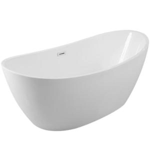 Voľne stojaca vaňa Ayla 170/80 + sifón klik-klak s prepadom zlatá vyobraziť