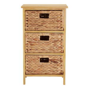 Vysoká komoda z masívu paulownie v prírodnej farbe 41x70 cm – Premier Housewares vyobraziť