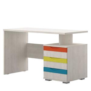 Písací stôl JOY-KS3 polárna borovica/mango/limetka/tyrkys vyobraziť