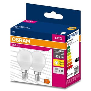 Žiarovka LED Osram E14 P45 4, 9W 2700K 2 ks vyobraziť