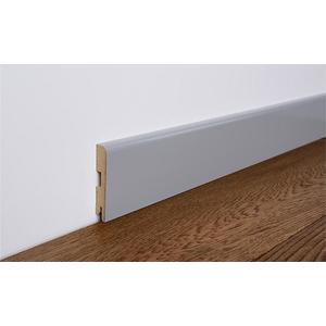 Podlahová lišta MDF FOGE LB1 80 sivá polomatná vyobraziť