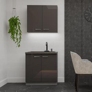 Kuchynská linka Grey 80 cm bez pracovnej dosky vyobraziť