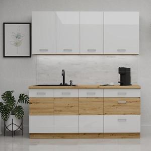 Kuchynská Linka Artisan White 180 cm bez pracovnej dosky vyobraziť