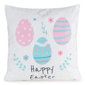 ArtFir Veľkonočná obliečka na vankúš EASTER 8 | biela/púdrovoružová 45 x 45 cm vyobraziť