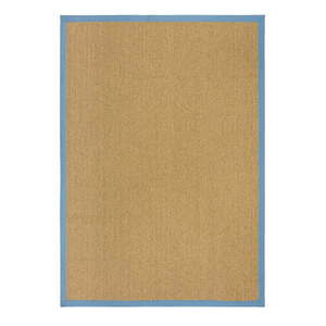 Vnútorný a vonkajší koberec vo svetlomodrej a svetlohnedej farbe 160x230 cm Sisal Look – Flair Rugs vyobraziť