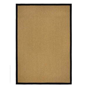 Vnútorný a vonkajší koberec v čiernej a svetlohnedej farbe 200x290 cm Sisal Look – Flair Rugs vyobraziť