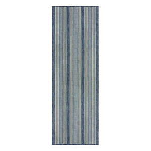 Vnútorný a vonkajší koberec zeleno-modrý 80x230 cm Roma Stripe – Flair Rugs vyobraziť