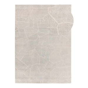 Koberec vo svetlosivej a krémovej farbe 80x150 cm Porto – Universal vyobraziť