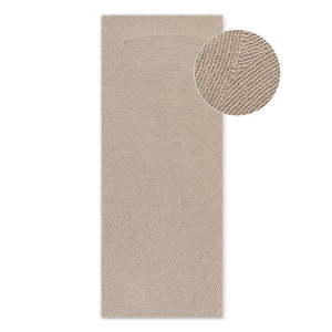 Béžový ručne tkaný vlnený behúň 80x200 cm Eleni Light Beige – Hanse Home vyobraziť