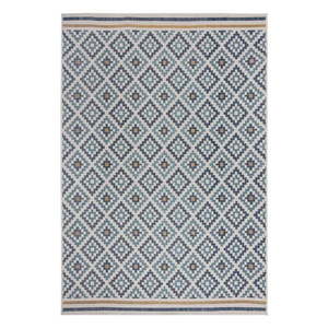 Žlto-modrý vnútorný a vonkajší koberec 200x290 cm Zia Trellis – Flair Rugs vyobraziť