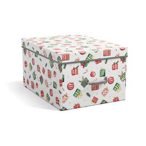 Kartónový úložný box s vekom/dekoratívny 37x50x15 cm Engla Christmas Storage – Bigso vyobraziť