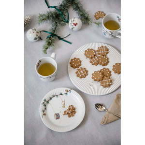 Biely dezertný porcelánový tanier s vianočným motívom ø 19 cm Hammershøi Christmas – Kähler Design vyobraziť