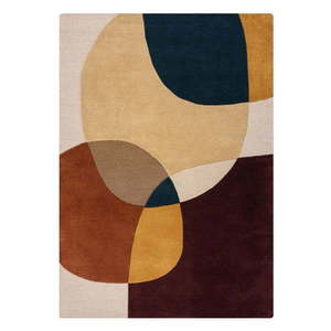 Fialový ručne tkaný vlnený koberec 120x170 cm Glow Purple Multi – Flair Rugs vyobraziť