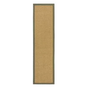 Vnútorný a vonkajší koberec v zelenej a svetlohnedej farbe 60x230 cm Sisal Look – Flair Rugs vyobraziť