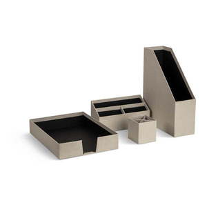 Kartónové organizéry v súprave 4 ks Hugo Canvas Paper Laminate – Bigso vyobraziť