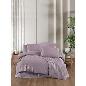 Fialové damaškové obliečky na dvojlôžko/predĺžené s plachtou/4-dielne 200x220 cm – Mila Home vyobraziť