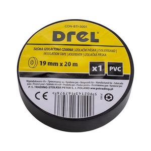 DREL Izolačná páska PVC čierna 19mm x 0, 18mm x 20m vyobraziť