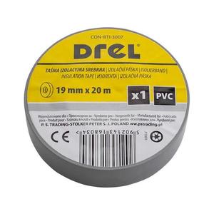 DREL Izolačná páska PVC strieborná 19mm x 0, 18mm x 20m vyobraziť